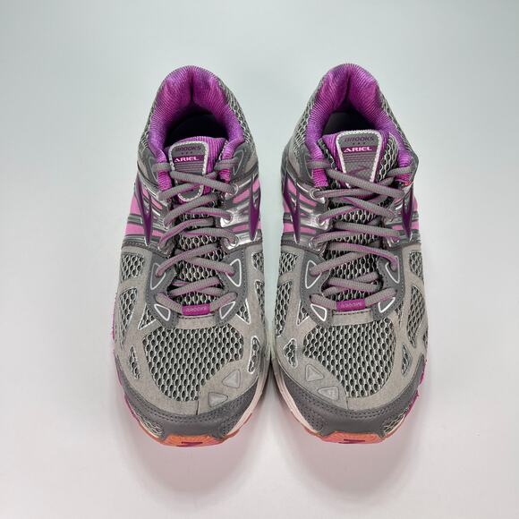Brooks Ariel Wide Gray Purple Athletic Running Shoes 1201642E085 Women's Size 10 - Picture 3 of 10